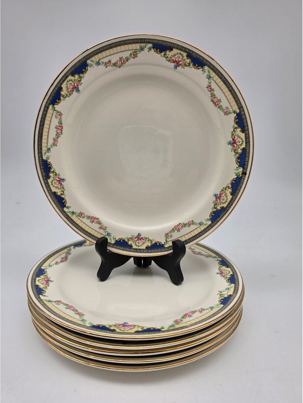 Nautilus L36 N8 Floral Pattern Salad Plates Set of 6